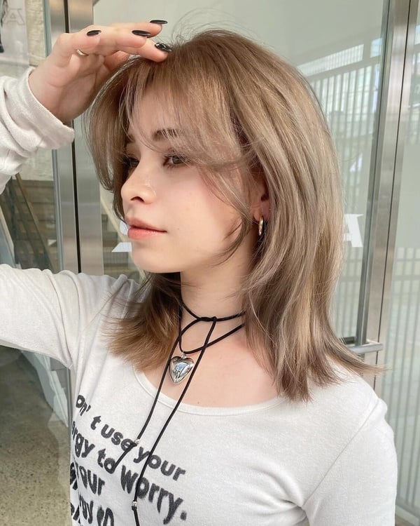 女生狼尾頭範本2：外翹狼尾頭