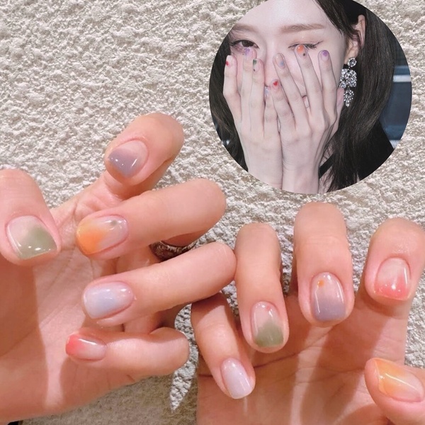 漸層美甲款式推薦16：果凍漸層美甲