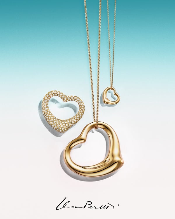 2025情人節愛心單品推薦：Tiffany &amp;amp;amp; Co. Elsa Peretti® Open Heart鏤空心形珠寶