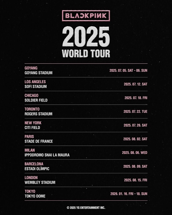 BLACKPINK世巡確定！開賣時間、演唱會地點大公開，「這天」記得留下來搶票！