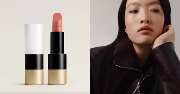 《難哄》溫以凡口紅相似姊妹色號推薦：愛馬仕Rouge Hermès亮面唇膏 #17 Beige Ébloui
