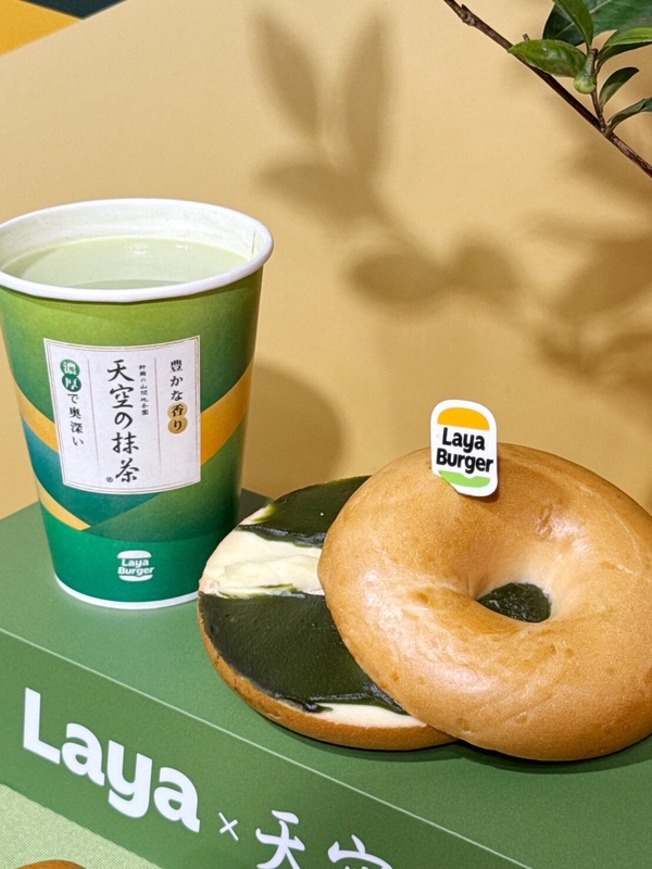 拉亞漢堡最新抹茶聯名「天空抹茶乳酪貝果」必吃