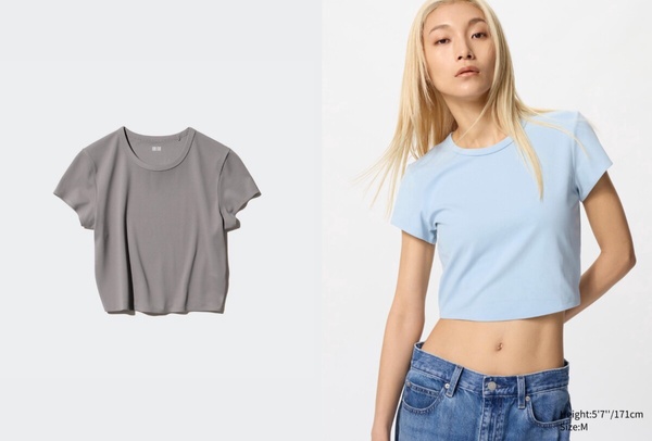 UNIQLO人氣單品5：AIRism柔軟短版T恤(短袖) ，NT$590