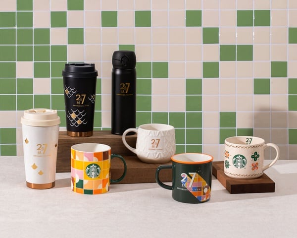 星巴克粉絲要收藏！星巴克27週年限定商品太美