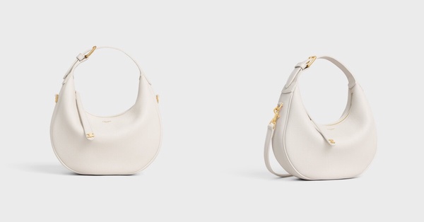 2025白色精品包推薦：CELINE Teen Celine Lulu柔軟粒面牛皮革手袋，NT$63,000