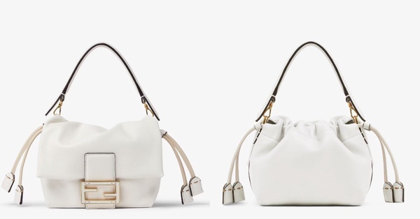 2025白色精品包推薦：Fendi Mamma Baguette小型款式，NT$86,000