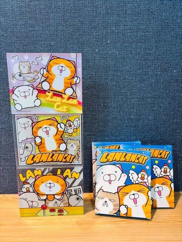 全家「白爛貓抽抽樂一番賞」D賞：白爛貓生日磚(全3款)