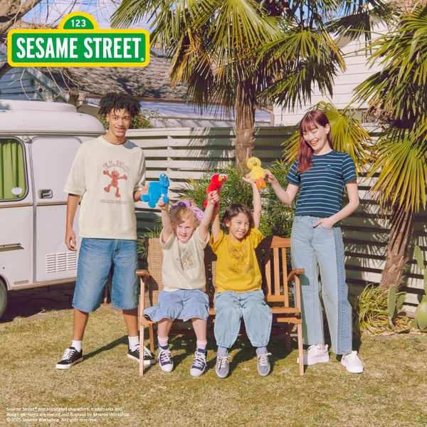 2025 最新話題聯名推薦：GU X 《SESAME STREET芝麻街》