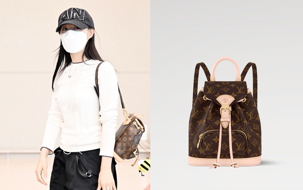 4.金智媛同款包推薦：Louis Vuitton Montsouris Mini 後背包