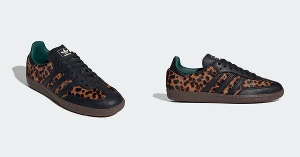 Wales Bonner 聯名款平替！adidas Originals SAMBA OG 豹紋運動休閒鞋，輕鬆打造高街時尚。