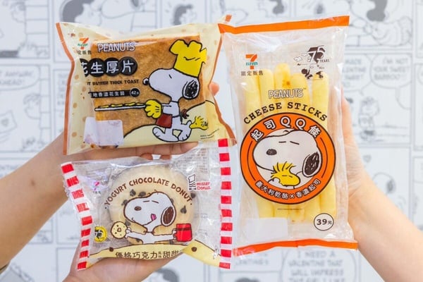 7-11ｘ史努比聯名美食登場！，免費送史努比貼紙包
