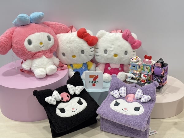 7-11「卡通聯萌大明星」登場！Hello Kitty包款、三麗鷗小鎮公仔、JOGUMAN抱抱玩偶必收