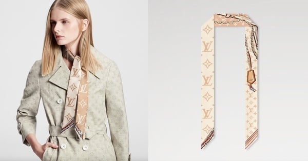 母親節禮物推薦：Louis Vuitton Ultimate Monogram BB 長絲巾，NT$8,150
