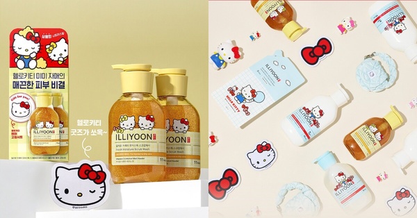 ILLIYOON一理潤與 Hello Kitty 聯名推出的舒敏保濕身體乳液，溫和呵護敏感肌