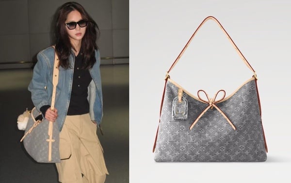 3. Louis Vuitton CarryAll MM 肩背包：歐陽娜娜同款！（NT$195,800)