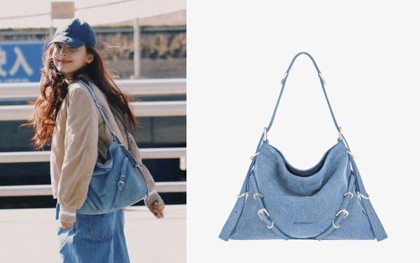 4. Givenchy Voyou 丹寧肩背包：章若楠同款！（NT$89,500)