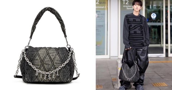 3. DIESEL Charm-D 肩背包：Hoshi 同款，男女都能駕馭！（NT$23,600)