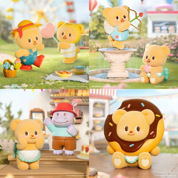 7-11「線條小狗櫻花系列盲盒」浪漫登場！6+1隱藏版必收，再推奶油小熊烘焙系列盲盒