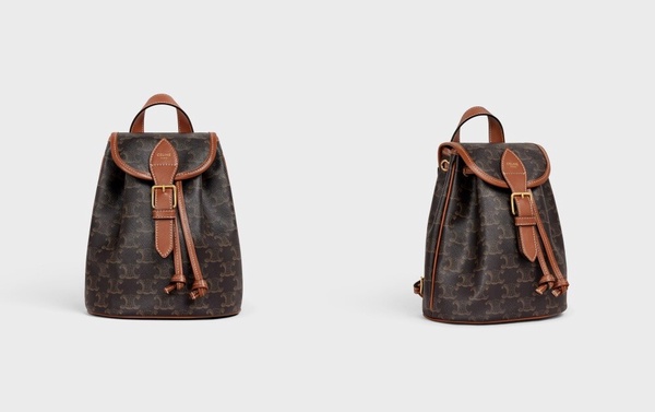  CELINE TRIOMPHE 帆布及小牛皮迷你型 FOLCO 背包，NT$65,000