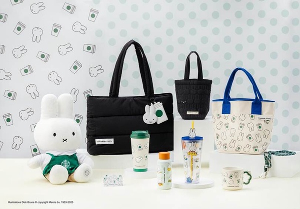 星巴克 x 米飛兔Miffy！台灣5月開賣，超萌週邊隨行杯、馬克杯、玩偶要收！