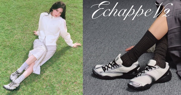 2. FILA ECHAPPE V2 中性芭蕾風運動鞋：韓韶禧同款！（NT$3,980)