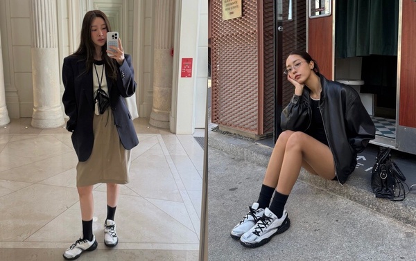 2. FILA ECHAPPE V2 中性芭蕾風運動鞋：韓韶禧同款！（NT$3,980)