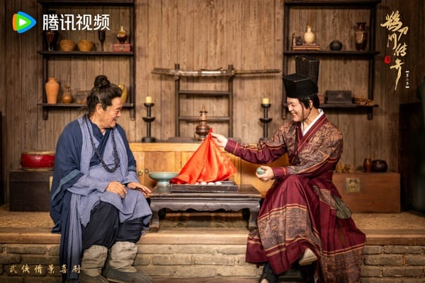 《鵲刀門傳奇》劇照，充滿濃濃的喜劇氛圍。