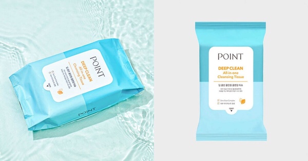 韓國大創必買彩妝保養品TOP10：POINT Deep Clean 多效合一卸妝濕巾
