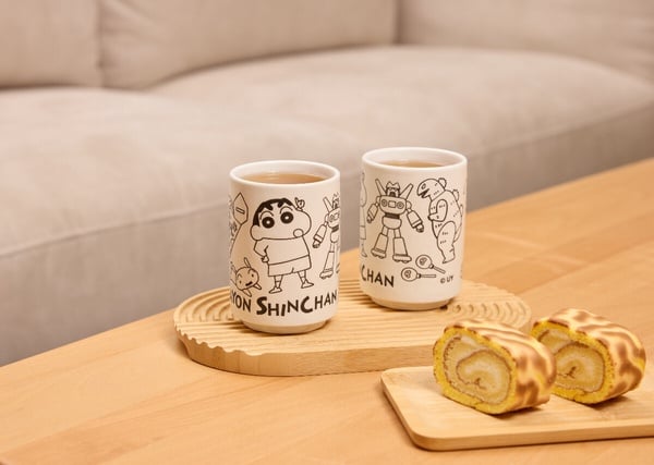 湯吞杯 - 日式風格湯吞杯，小新圖案，增添喝水樂趣。