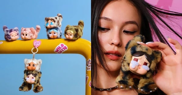 Crybaby 豹豹貓貓系列盲盒，展現哭娃招牌哭臉和豹紋貓耳造型
