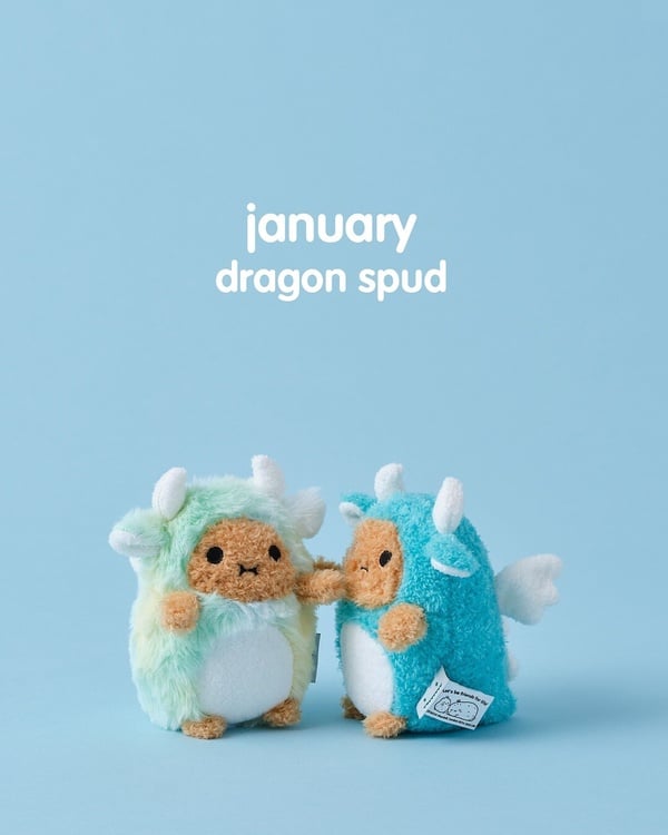 Noodoll 馬鈴薯家族生日圖鑑：一月 Dragon Spud