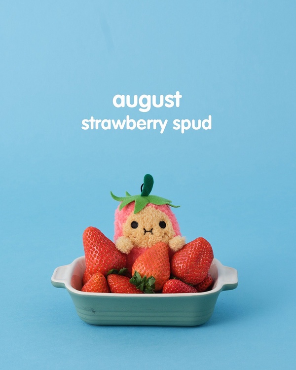 Noodoll 馬鈴薯家族生日圖鑑：八月 Strawberry Spud