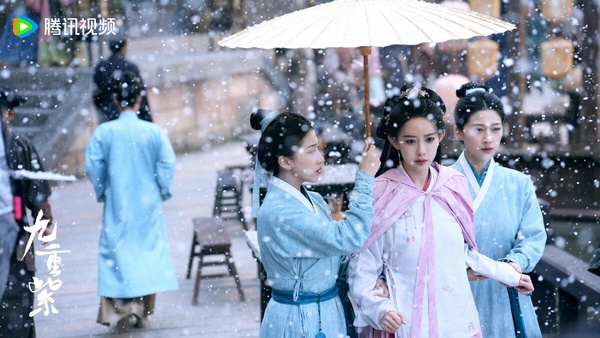 孟子義、李昀銳主演古裝劇《九重紫》劇照，古韻十足，畫面唯美