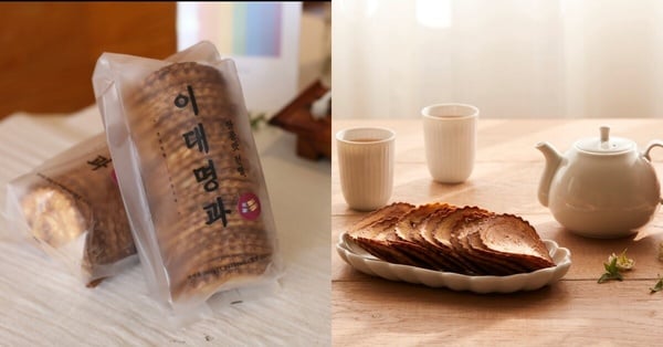 釜山伴手禮推薦，二代名菓韓式花生煎餅，多種口味，獨立包裝。