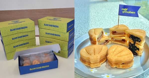 Clam Sand Busan 貝殼奶油餅乾，內含小珍珠，小巧思令人驚喜。