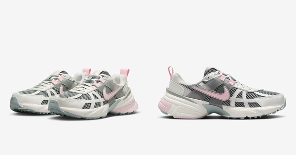 三、Nike V2K Run：甜美融合個性，腳感舒適（NT$3,800)