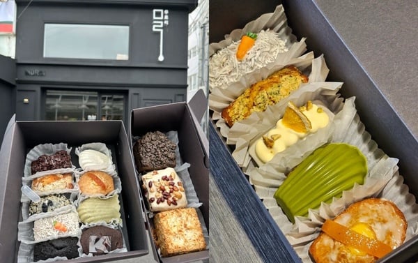 濟州島東門市場必買！muroi 手工瑪德蓮，每日限量，在地口味，口感濕潤，是送禮的最佳選擇。