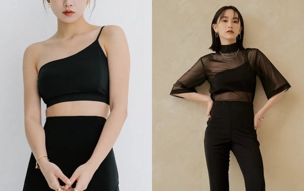涼感 Bra Top 推薦：EAR 設計款單肩涼感 bra top