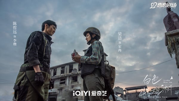 《白色橄欖樹》改編自玖月晞的小說，是爆破工程師vs.女記者在危險異國的愛情故事，陳哲遠、梁潔的搭檔有看點，但觀眾都在吐槽導演的節奏把控不佳、質感不好。明明是實景拍攝，看起來卻很像摳圖，完全沒有浪漫愛情劇的氛圍。不過《白色橄欖樹》還是默默累積了一批劇粉，故事結局讓不少劇迷意難平。