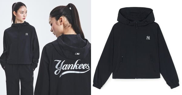MLB 女版抗 UV 防曬涼感防風外套，潮流設計，舒適防曬