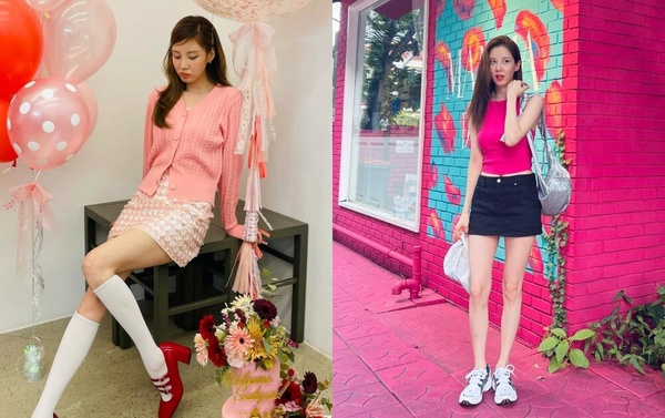 徐玄私服穿搭技巧：粉色系單品增添少女感