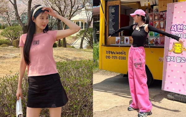 徐玄私服穿搭技巧：粉色系單品增添少女感