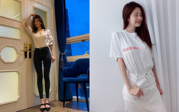 徐玄私服穿搭技巧：上衣下擺紮起來更俐落