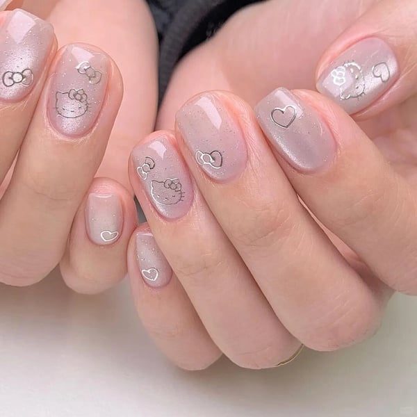 貓眼 Hello Kitty 美甲