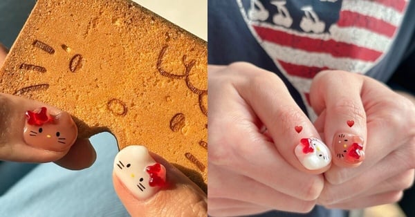 IG 爆紅 「Hello kitty 美甲範本」整理：立體貓耳朵超可愛、曬黑Kitty指定率最高！