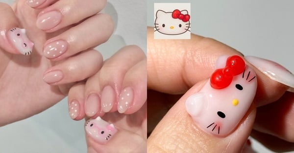 立體 Hello Kitty 美甲