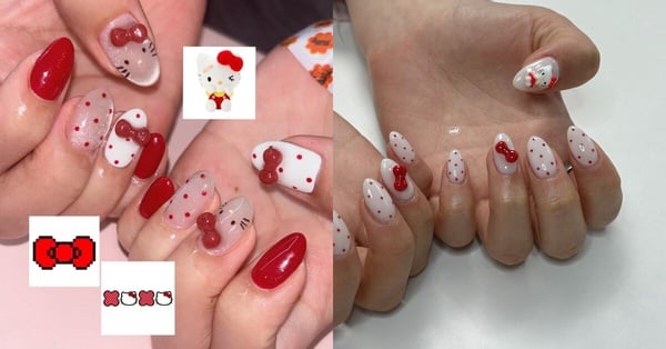 IG 爆紅 「Hello kitty 美甲範本」整理：立體貓耳朵超可愛、曬黑Kitty指定率最高！