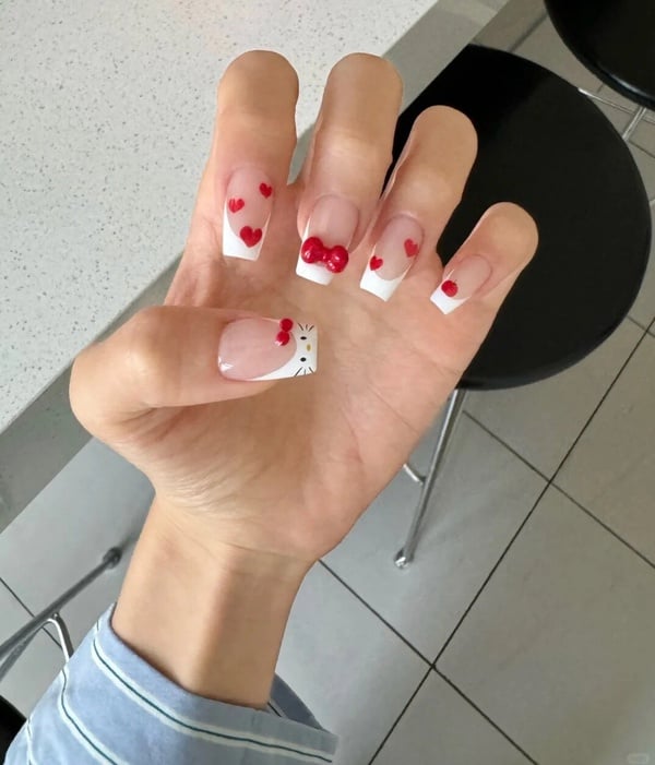 IG 爆紅 「Hello kitty 美甲範本」整理：立體貓耳朵超可愛、曬黑Kitty指定率最高！
