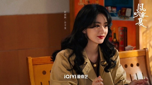 趙麗穎主演的愛奇藝質感陸劇《風吹半夏》海報，展現女性創業的時代感。