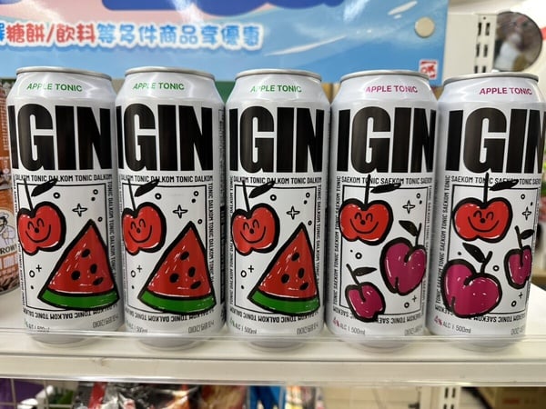 防彈少年團BTS成員Jin企劃品牌「IGIN 蘋果琴酒調酒」系列有2款口味
